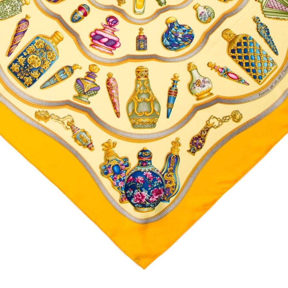 Wow! NEW Hermes Vintage 90cm Silk Scarf - Qu’ Importe Le Flacon - Picture 4 of 4